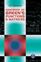 Handbook of Green's Functions and Matrices [With CDROM] 185312933X Book Cover