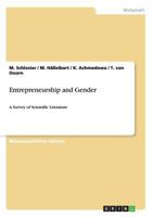 Entrepreneurship and Gender 3656165718 Book Cover