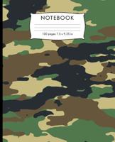 Notebook: Camo pattern Composition Notebook with Cursive Paper. 100 pages Cursive Paper Book 7.5 x 9.25 inches for practice writing. 1081332557 Book Cover