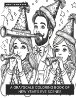 New Year's Eve: A Grayscale Coloring Book of New Year's Eve Scenes B0CLJQDHYB Book Cover
