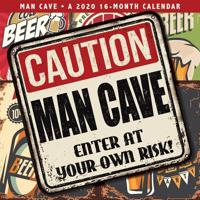 Man Cave 2020 12 x 12 Inch Monthly Square Wall Calendar by Hopper Studios, Humor Entertainment 1773722689 Book Cover