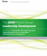The 2009 Pfeiffer Annual 0470371447 Book Cover