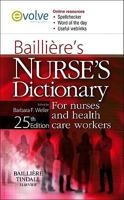 Bailliere's Nurses' Dictionary: for Nurses and Healthcare Workers 0702025577 Book Cover