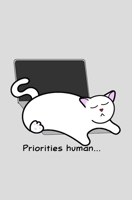 Catlover's Notebook - Blank Lined Pages - Priorities Human 0464390117 Book Cover