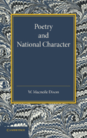 Poetry and National Character: The Leslie Stephen Lecture, 1915 1107691443 Book Cover