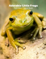 Adorable Frogs Full-Color Picture Book: Toads Picture Book for Children, Seniors and Alzheimer’s Patients -Amphibians Wildlife Nature 1670013154 Book Cover