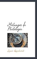 M�langes de Philologie 0526010835 Book Cover