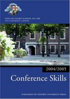 Conference Skills (Blackstone Bar Manual) 0198714459 Book Cover