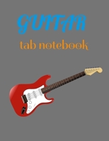 GUITAR TAB NOTEBOOK: Tablature for Guitar Manuscript Black (8.5"x11" - 150 Pages) 1657611027 Book Cover