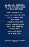 Landmark Decisions of the United States Supreme Court III (Landmark Decisions of the United States Supreme Court) 0962801437 Book Cover