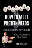 How & What To Eat To Meet Your Protein Needs - Whether You Are A Non-Vegetarian, Vegetarian Or Vegan: A Most Comprehensive Protein Guide : Protein Synthesis / Myths & Facts B09QMKNJBX Book Cover