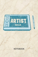 Artist Skills: Game Artist NOTEBOOK Grid-lined 6x9 - Game Development Journal A5 Gridded - Game Designer Planner Graphic Designer 120 Pages SQUARED - 2D Art Diary Concept Artist Soft Cover 1702288226 Book Cover
