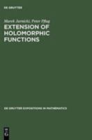 Extension of Holomorphic Functions 3110153637 Book Cover