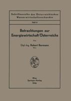Betrachtungen Zur Energiewirtschaft Osterreichs 3211800387 Book Cover