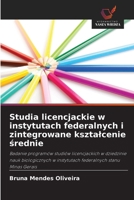 Studia licencjackie w instytutach federalnych i zintegrowane ksztalcenie srednie (Polish Edition) 6208597099 Book Cover