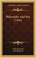 Philosophy & War 1408690829 Book Cover