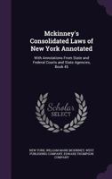 Mckinney's Consolidated Laws of New York Annotated: With Annotations From State and Federal Courts and State Agencies, Book 45 1358877238 Book Cover