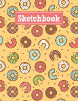 Sketchbook: 8.5 x 11 Notebook for Creative Drawing and Sketching Activities with Sweet Donuts Themed Cover Design 1710426217 Book Cover