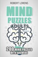 Mind Puzzles Adults: LITS Puzzles - 200 Brain Puzzles with Answers (Grid Puzzles) 1980835888 Book Cover