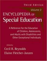 Encyclopedia of Special Education, Vol. 3 0470949406 Book Cover