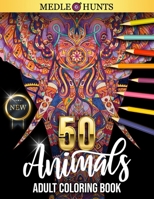 50 Animals Adult Coloring Book B0948LPJ7R Book Cover