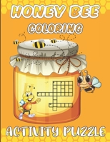 Honey Bee Coloring Activity Book: Word Search Puzzles book for Kids, easy puzzles for kids ages 3-5 B091F13SM1 Book Cover