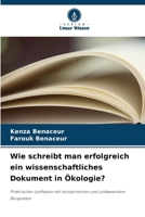 Wie schreibt man erfolgreich ein wissenschaftliches Dokument in Ökologie? (German Edition) 6208961904 Book Cover
