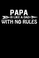 Papa Is Like A Dad With No Rules: Write Down Everything You Need When You Consider Your Papa As A Source Of Inspirations. Remember Everything You Need To Do. 1696198771 Book Cover