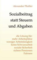 Sozialbeitrag Statt Steuern Und Abgaben 3734534585 Book Cover