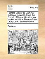 Richard Coeur de Lion 1170486487 Book Cover