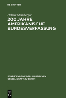 200 Jahre Amerikanische Bundesverfassung 3110112094 Book Cover
