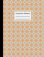 Composition Notebook: Vintage Boho, Large College Lined Paper Notebook Journal, For Students Kids Teens Girls Boys, 100 pages, 8.5" x 11", School, Teachers, Back to School, Home Work Writing Notes 1675728666 Book Cover