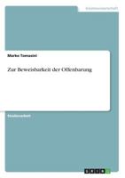 Zur Beweisbarkeit der Offenbarung 3638655601 Book Cover