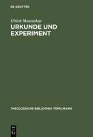 Urkunde Und Experiment 3110170183 Book Cover