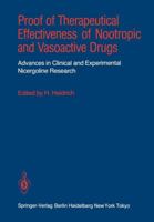 Proof of Therapeutical Effectiveness of Nootropic and Vasoactive Drugs: Advances in Clinical and Experimental Nicergoline Research 3540159010 Book Cover