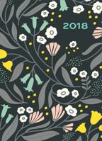 High Note 2018 Floral Pattern in Gold 18-Month Weekly Planner: Contemporary, Durable, Soft-Cover, Foil Embellished Planner Featuring Unique, Original, Designer Art by Elizabeth Olwen (CHZ0301) 1531903010 Book Cover