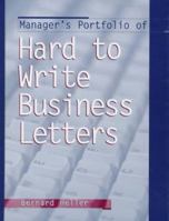 Manager's Portfolio Of Hard To Write Business Letters 0135324416 Book Cover