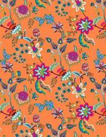 My Big Fat Journal Notebook Chinoiserie Pattern On Orange: Jumbo Sized Ruled Notebook Journal - 300 Plus Lined and Numbered Pages With Index For ... Large 8.5 by 11 Size 1979131295 Book Cover
