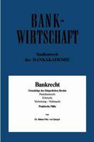 Bankrecht: Grundzuge Des Burgerlichen Rechts, Familienrecht, Erbrecht, Vertretung - Vollmacht 3409013288 Book Cover