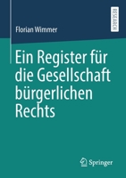 Ein Register für die Gesellschaft bürgerlichen Rechts 3658337184 Book Cover