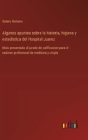 Algunos apuntes sobre la historia, higiene y estadistica del Hospital Juarez: tésis presentada al jurado de calificacion para el exámen profesional de medicina y cirujía (Spanish Edition) 3368053256 Book Cover