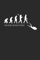 DIVING EVOLUTION: Notebook Diving Planer Diver Notizbuch kariert squared Tauch Journal 6x9 1691341614 Book Cover