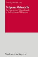Origenes Orientalis 3525534051 Book Cover