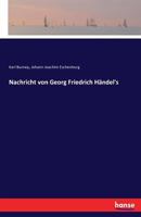 Nachricht Von Georg Friedrich Handel's 3741123021 Book Cover