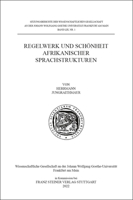 Regelwerk Und Schonheit Afrikanischer Sprachstrukturen 3515133208 Book Cover