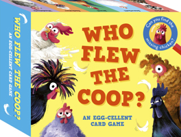 Who Flew the Coop?: An Egg-cellent Card Game: Can you find the missing chicken? 1836001088 Book Cover