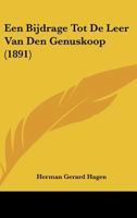 Een Bijdrage Tot De Leer Van Den Genuskoop (1891) 1160084483 Book Cover