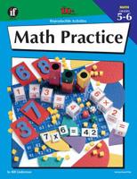 The 100+ Series Math Practice, Grades 5-6 (The 100+) 0880128178 Book Cover