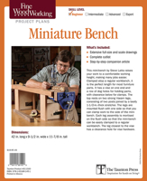 Fine Woodworking's Miniature Bench Plan 163186145X Book Cover