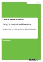 Energy Scavenging und Harvesting 3640545761 Book Cover